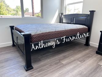 New Black Full Bed and mattress