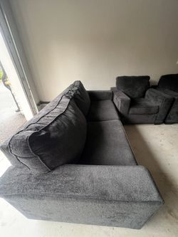 2 Piece Couch Set(pull Out Bed) Sleeper