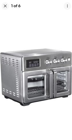 bella PRO - 12-in-1 6-Slice Toaster Oven + 33-qt. Air Fryer with French Doors