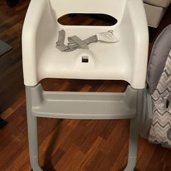 Two 3-in-1 Convertible Baby High Chair, Toddler Chair, and Dining Booster Seat
