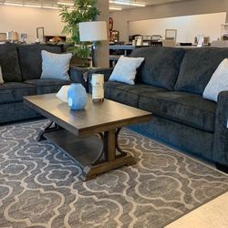 Altari Slate Living Room Set (SOFA and LOVESEAT