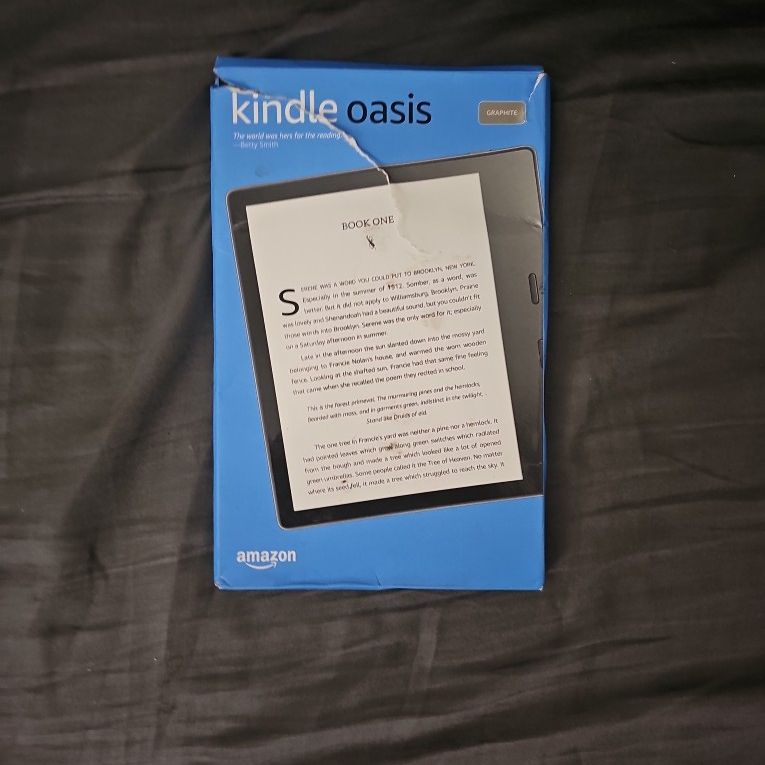 Amazon 2024 Kindle Oasis Graphite 8 gig. New and never opened.