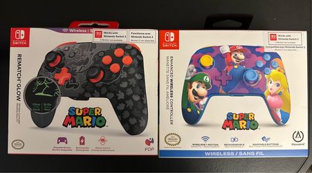 Super Mario Nintendo Switch Wireless Controllers (2-Pack)