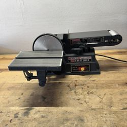 NICE Sears Craftsman 4" Belt ~ 6" Disc Electric Sander Motorized Tool 113.226424