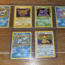 Pokemon Cards (Shadowless, 1st Edition, Grey Stamps)