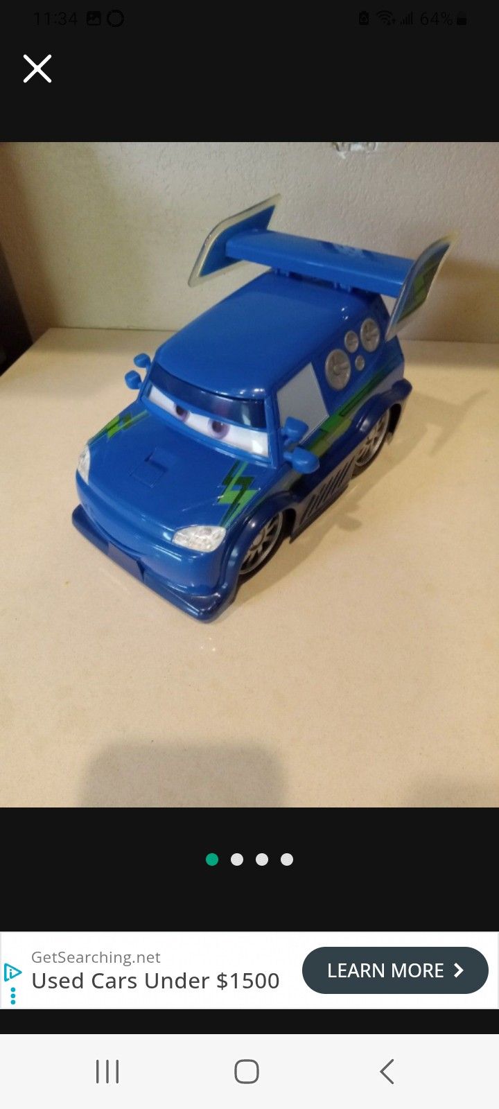 Disney Pixar Cars Dj Spin My Rims Lights & Sounds SUPER RARE