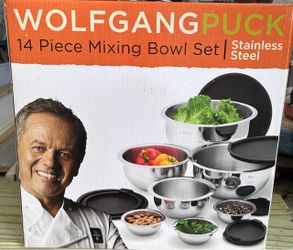 Wolfgang Puck 14-Piece Stainless Steel Mixing Bowl Set