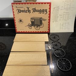 Country Lane Pennsylvania Dutch Buggy Amish Olde Time Wood Authentic Scale Model