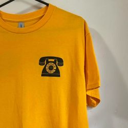 Yellow mushroom pizza depot shirt size large
