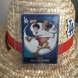 One Piece Dodgers Luffy Card And Hat