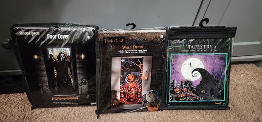 Halloween decor door covers