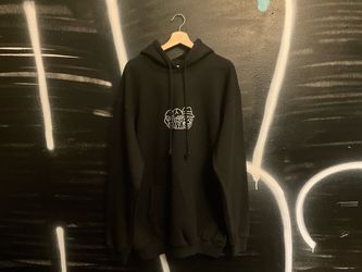 Nastee co x Big Skull Custom Airbrush Hoodie - Black - L