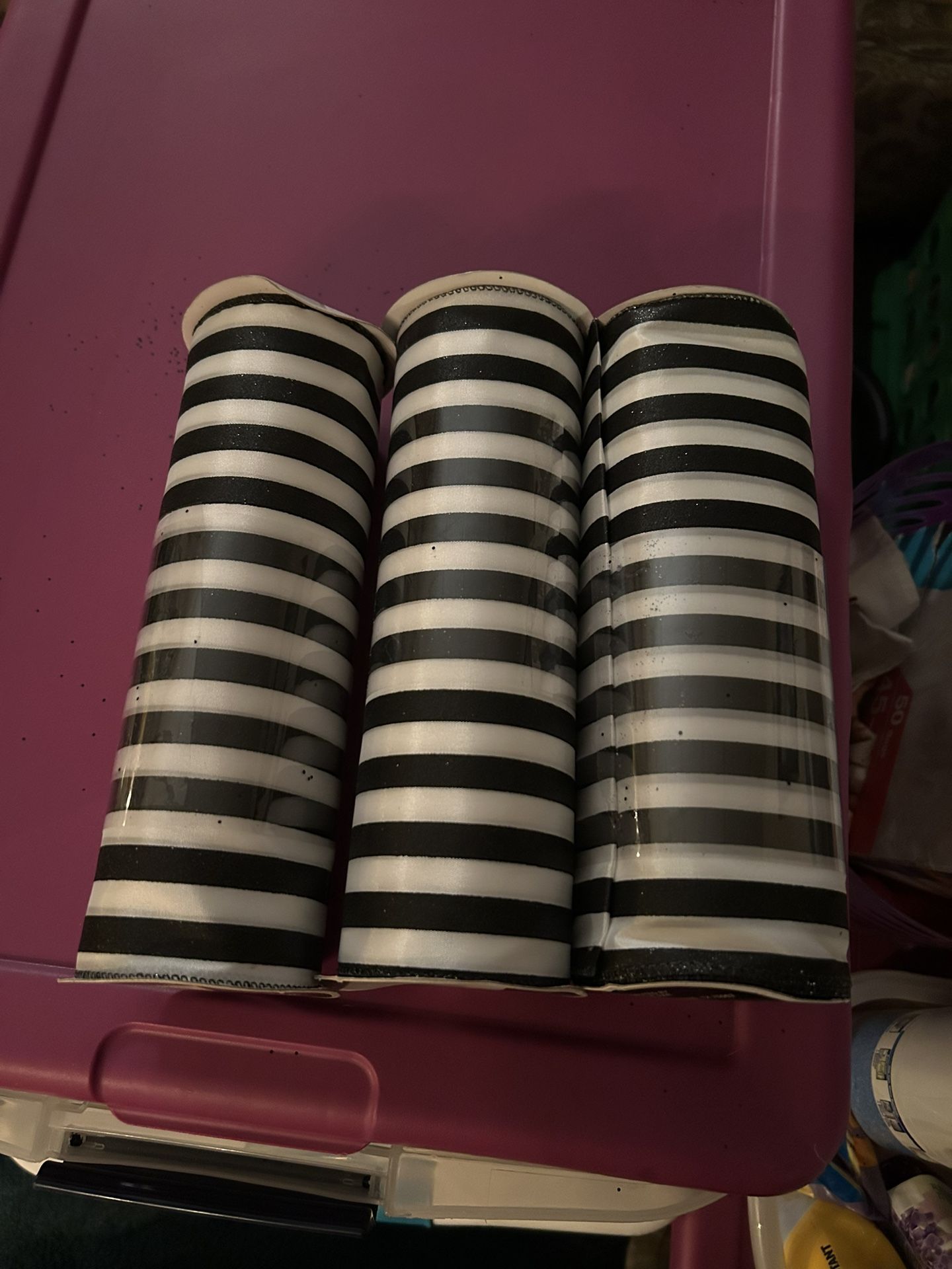 Celebrate It Extra Wide Ribbon Black And White Stripe