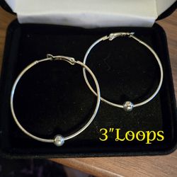 Silver Loop Earrings