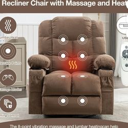 Heated Massage Recliner With Extras