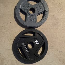25lb Mismatch Olympic Weight Plate Set 