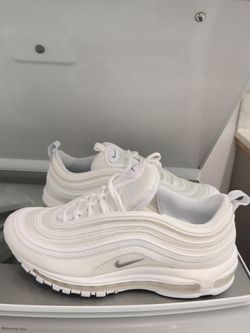 Nike Air Max 97 Triple White Wolf Gray Men’s Low Top Sneaker Size 9.5