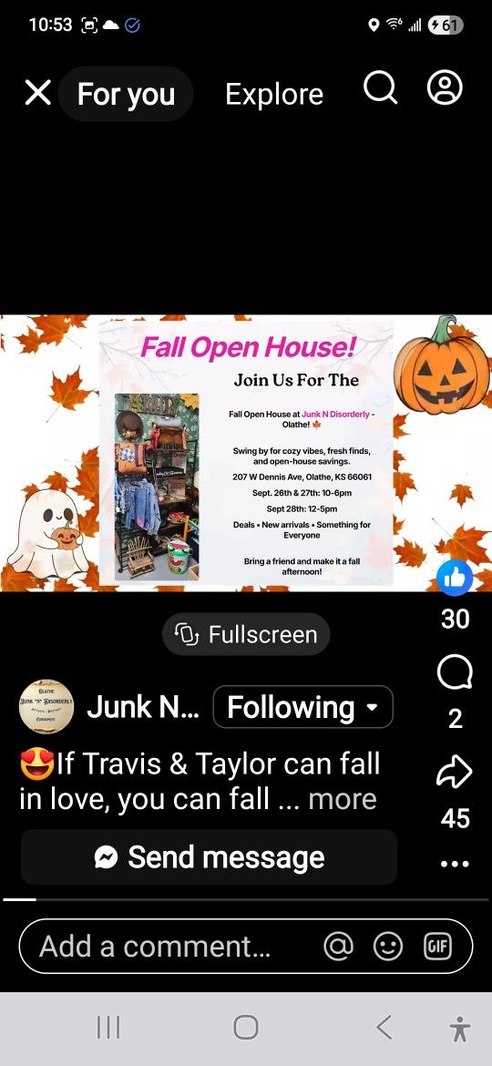 OPEN HOUSE. JUNK N DISORDERLY