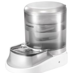 Cat Water Fountain Compatible with BRITA Filter,Wireless Pet Fountain Battery Operated