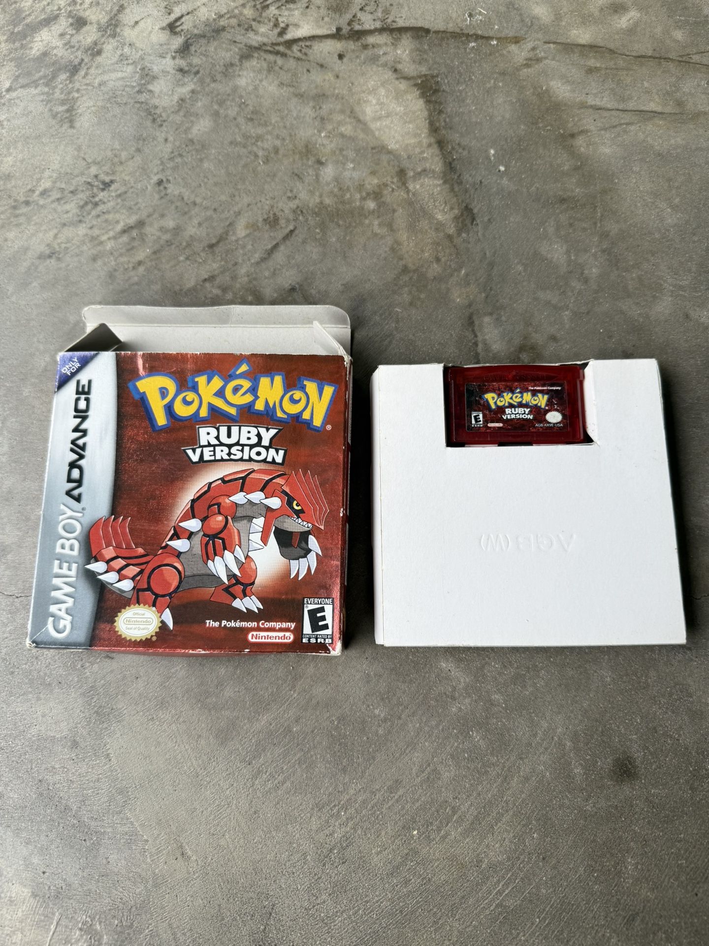 Authentic Nintendo Gameboy Advance Pokemon Ruby Version Video Game Vintage
