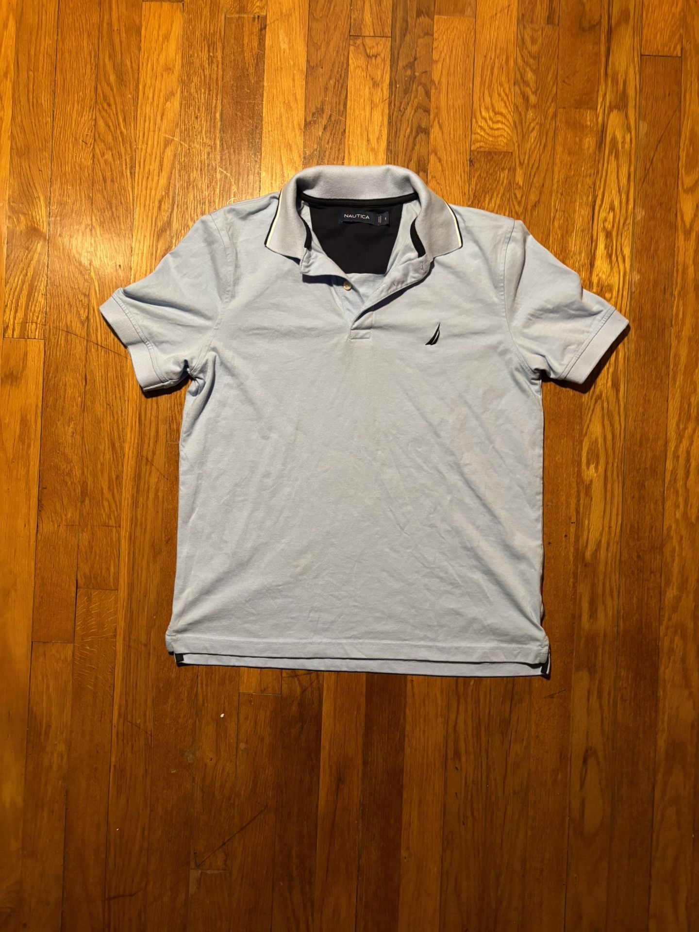 Nautica polo shirt, light blue, small