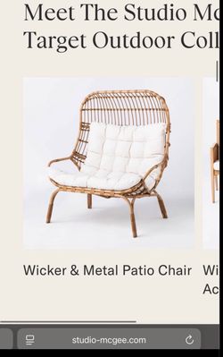 McGee Rattan Egg Chair