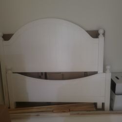 Full Size White Bed Frame