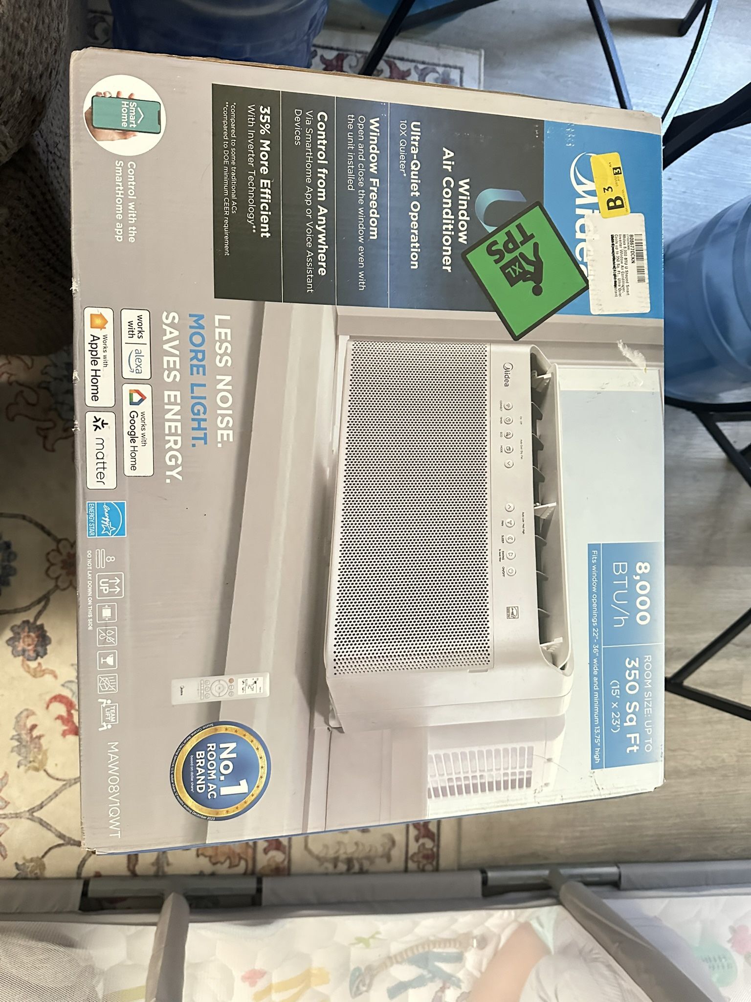 Midea portable ac unit 8,000 BTU
