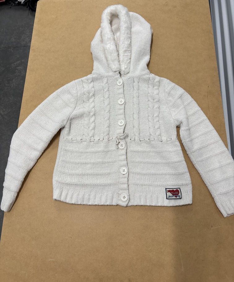 Mudd Girls White Sweater Size Small