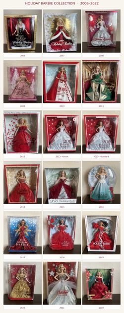 Holiday Barbie Collection 2006–2022 Complete Set