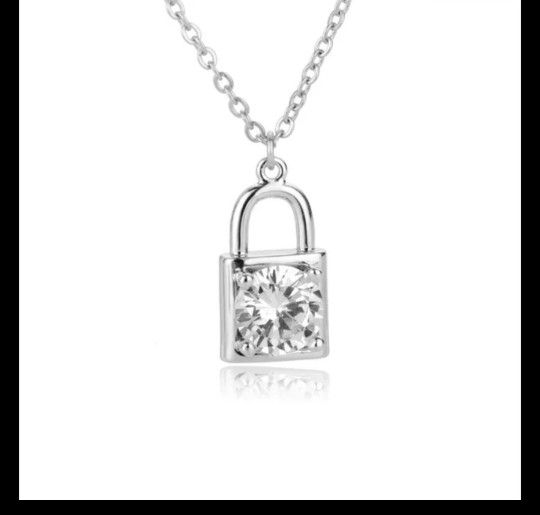 Pad Lock Chain Necklace 