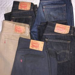 Levi’s 501 , diff sizes