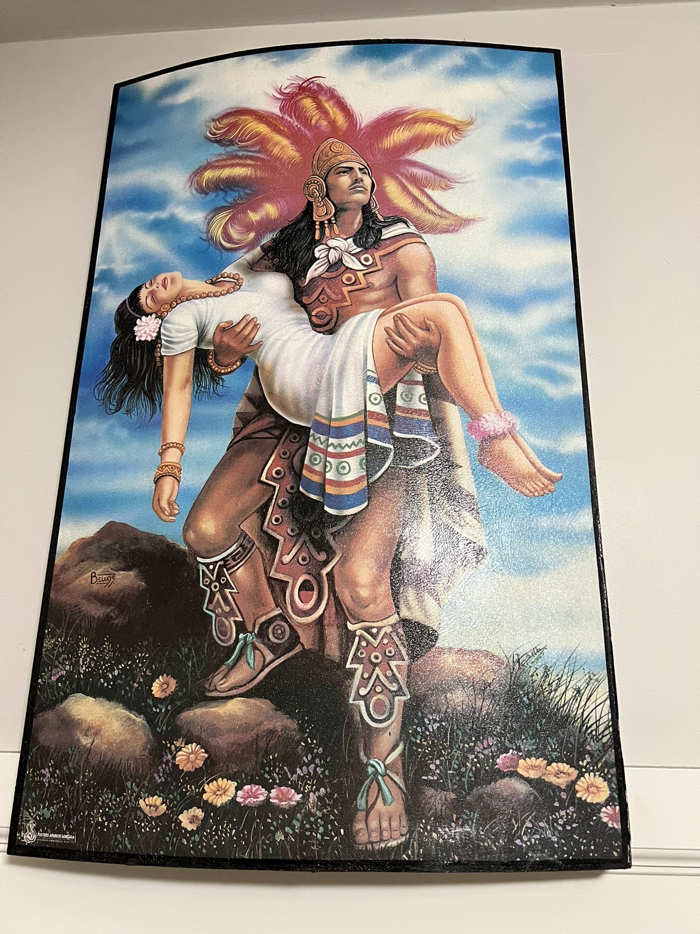 Picture Print On Wood Frame