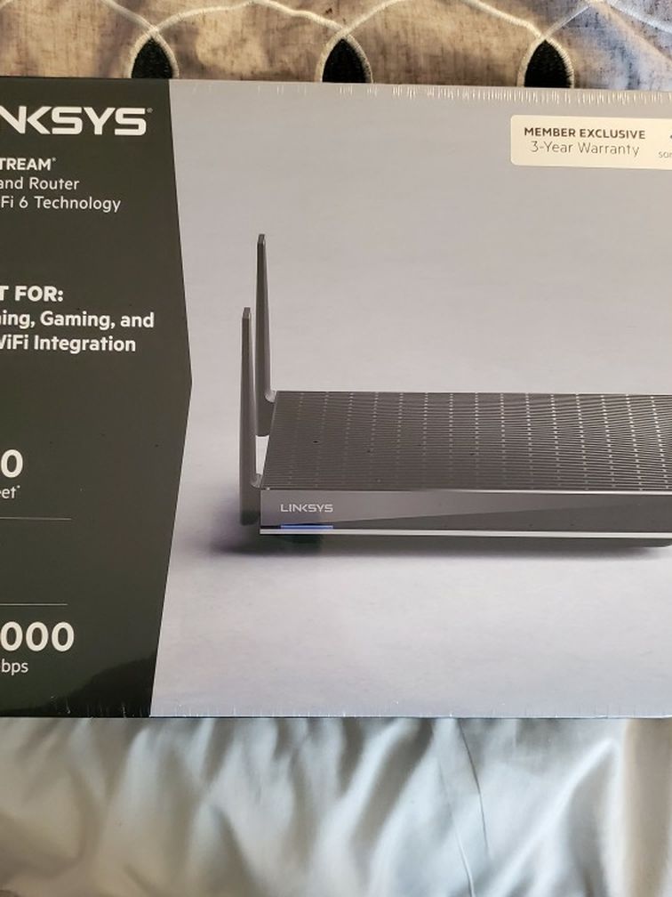 Linksys Max-Stream Ax6000 Router Brand New