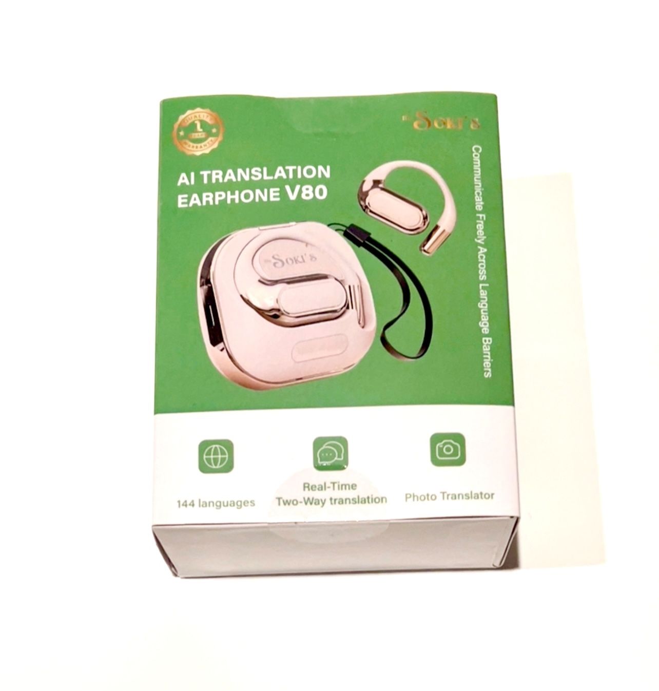 MuSOKI’S AI Translation Earphones V80 - Beige