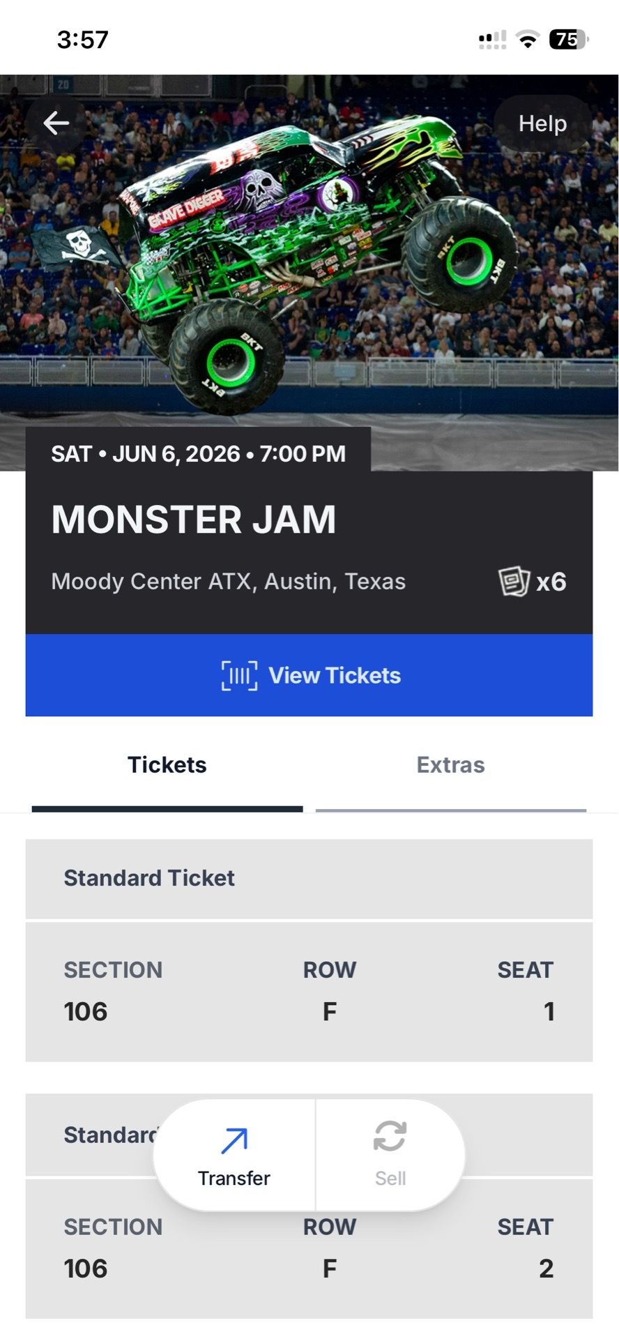 Monster Jam Saturday June 6