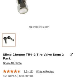 Slime Chrome TR413 Tire Valve Stem 4 Pack