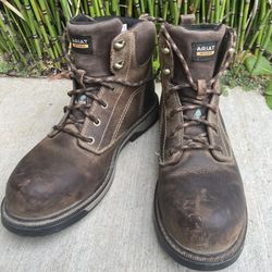 Ariat Waterproof Composite Toe Work Boots, Size 8.5 Men’s or 10 Women’s..