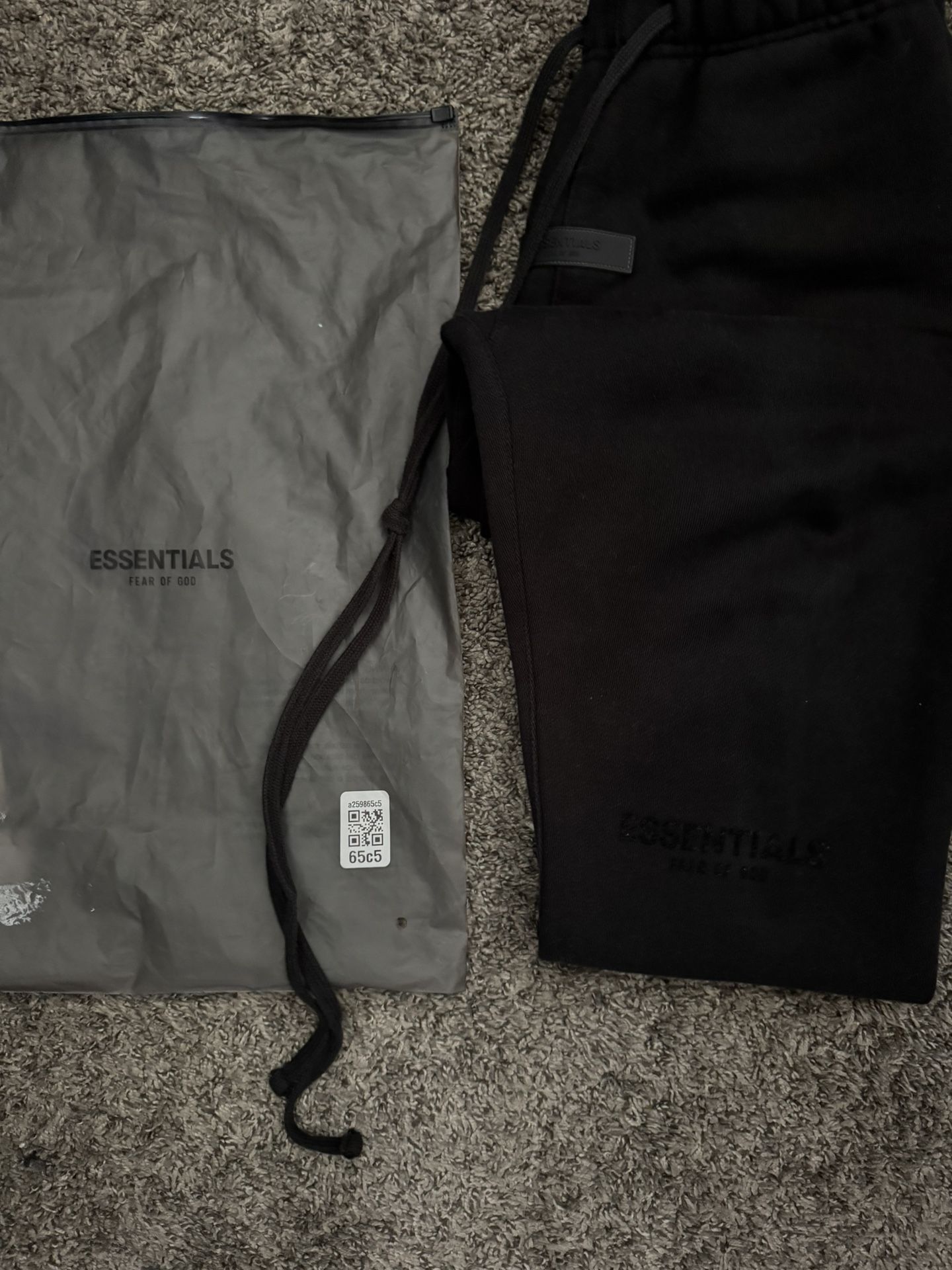 black essential pants