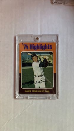 1975 Topps Al Kaline “74 highlights”