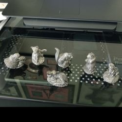 VINTAGE JANE LUNGER PEWTER ANIMAL COLLECTABLES