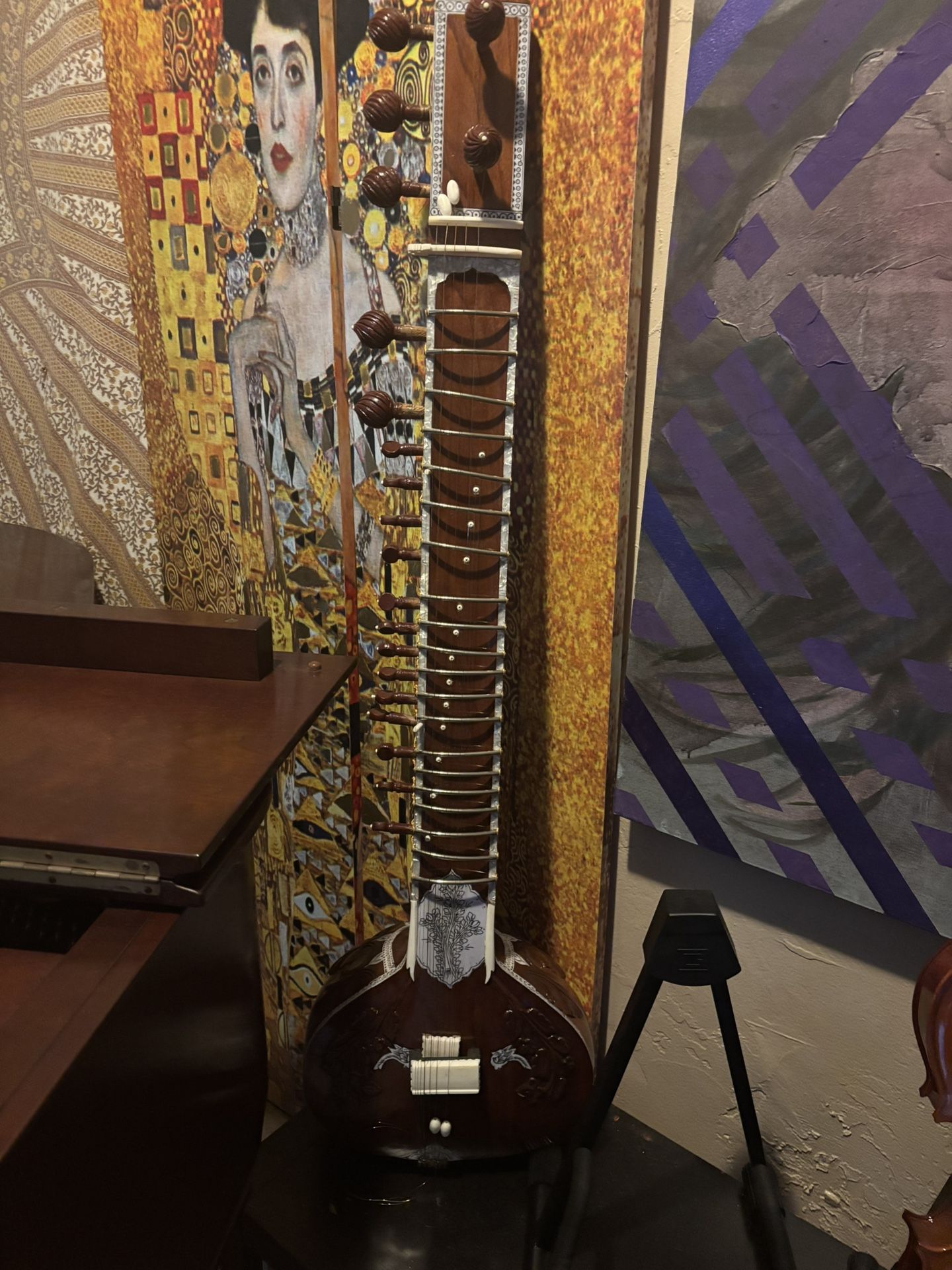 Full Size Sitar With Bag Case