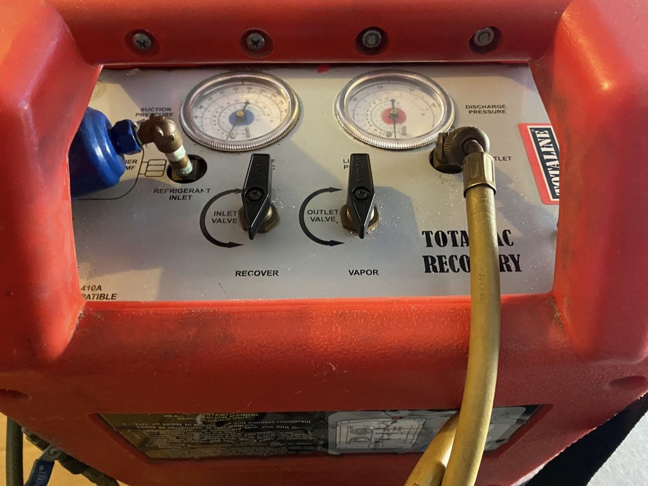 Totaline Refrigerant Recovery Unit W/ Hoses