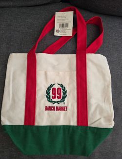 99 Ranch Green and Red Mini Tote