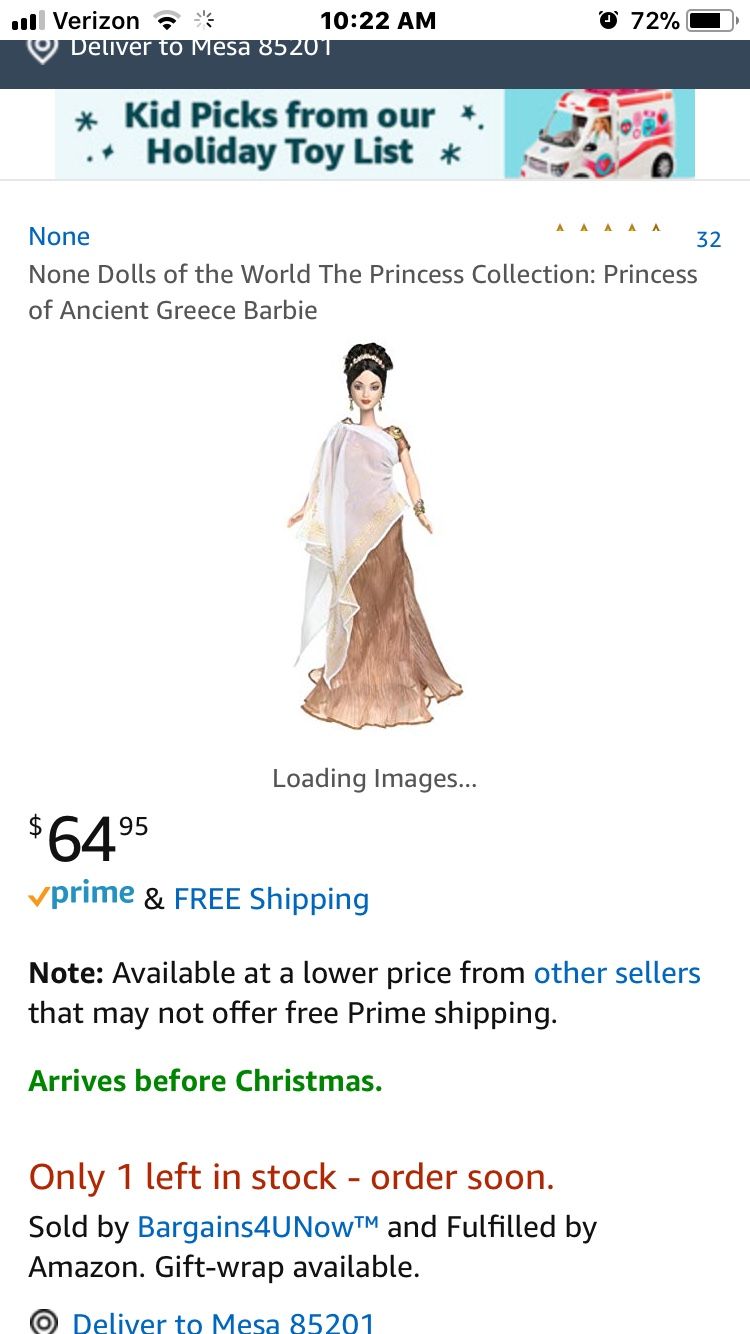 Ancient Greece Barbies of the world