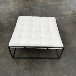 Modern Fabric Ottoman – Used for Home Staging Only (Excellent Condition)