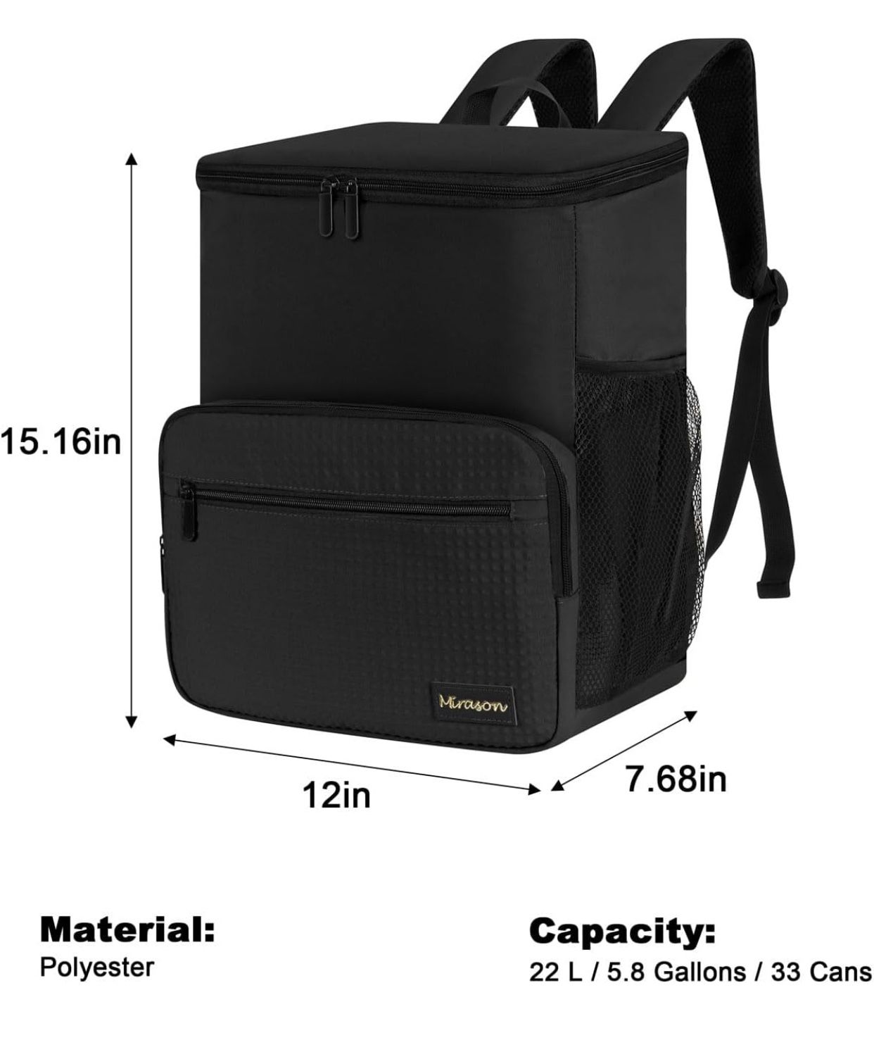 Cooler Backpack Insulated Leak Proof Beach Backpack