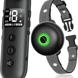 new Dog Shock Collar, 2024 Newest Dog Training Collar with Remote 2600FT, IPX7 Waterproof Rechargeable E-Collar, 3 Training Modes for Medium Large Dog