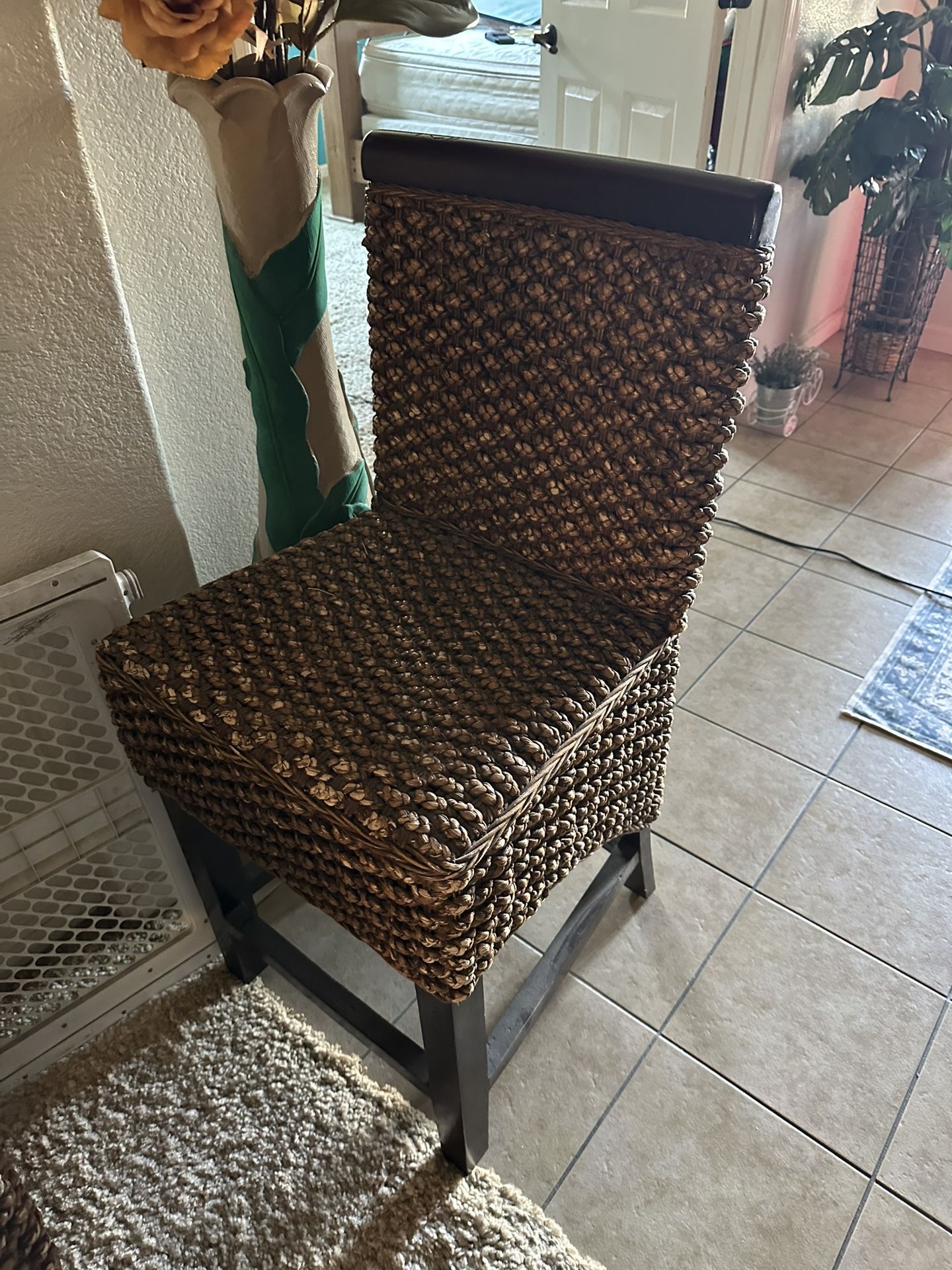 Weaved Pair Of Chairs