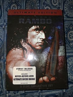 New Rambo ultimate edition 3 disc dvds new and sealed firm price $10